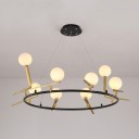 Loft Industry Modern - Electro Bird Circle Chandelier